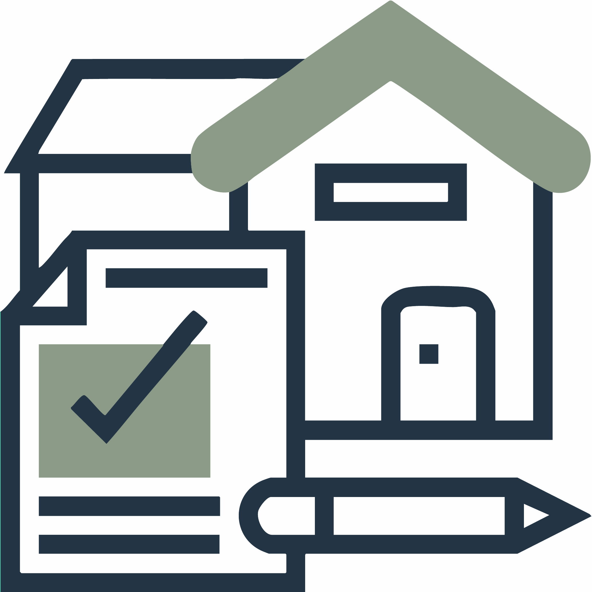 Symbol für Immobilienkauf, Verträge und Hausfinanzierung.